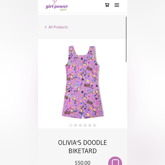 Biketard for gymnastics by Girl Power Sports - Picture 2 of 6